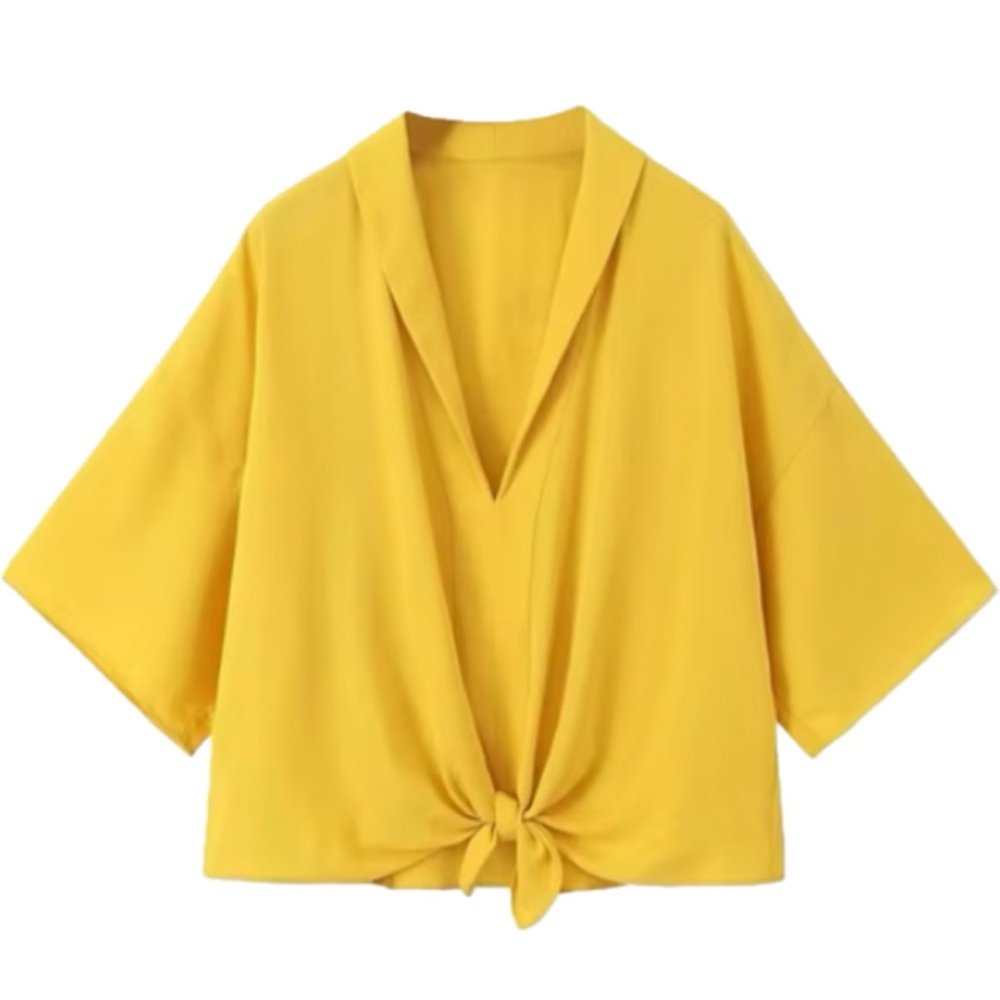 Yellow Zara Boxy Blouse